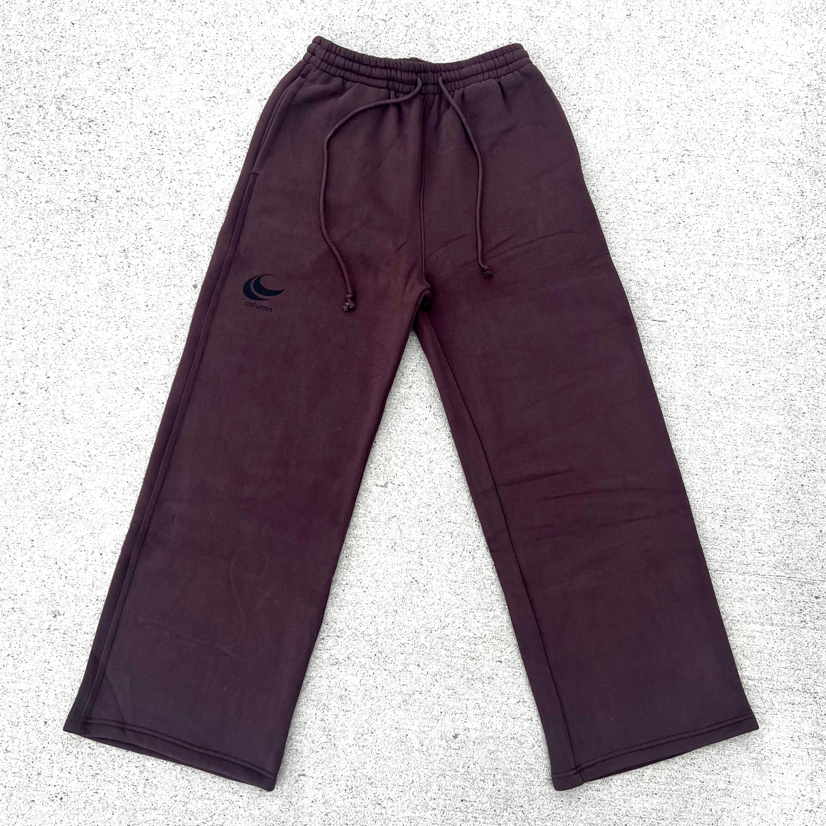 Loose-Fit Sweatpants (Brown)