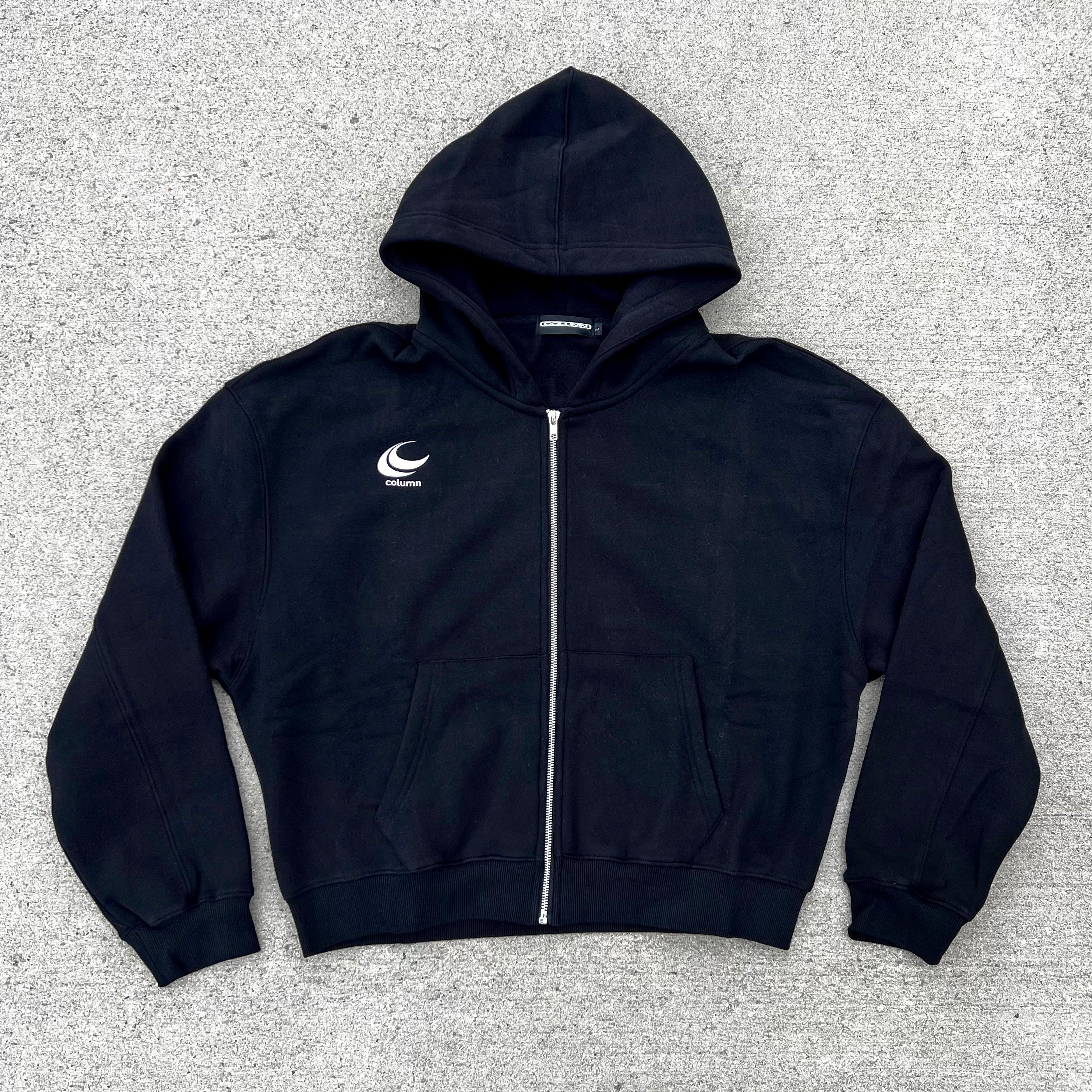 Box Cut Zip-Hoodie